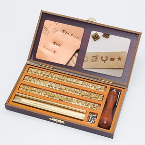 Custom DlY <b>Brass</b> Leather Branding PersonalizedHot Foil Stamping Machine Mold Kit EmbosserMetal Number <b>Letter</b> Alphabet Stamps - Product Image 1