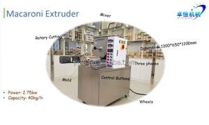 Máquina Automática para Hacer Pasta, Cuscús y Macarrones, Precio de Fábrica Zhuoheng - Product Image 2