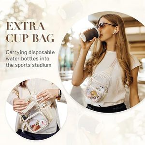 Bolsas <span class=keywords><strong>de</strong></span> PVC transparentes personalizadas para <span class=keywords><strong>eventos</strong></span> <span class=keywords><strong>de</strong></span> estadio, bandolera transparente, riñonera cruzada para conciertos <span class=keywords><strong>deportivos</strong></span> - Product Image 5