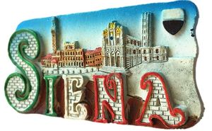 Смола Сиена Итальянский 3D холодильник магнит сувенир. Украшение для дома и кухни магнитные наклейки из смолы ручной работы - Product Image 4