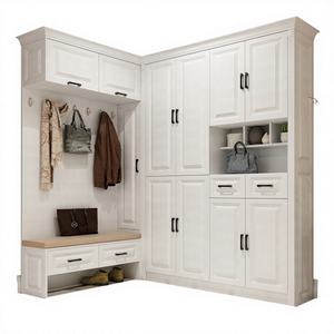 M11 Armario Superior con Separación de Espacios Óptima, Mueble de Entrada Grande/Pequeño de Madera, Diseño Moderno, Almacenamiento de Zapatos para Casa/Apartamento - Product Image 1