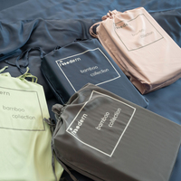 Ensembles de literie en Tencel Lyocell ultra-lisse Ensemble de couette de luxe Taie d'oreiller en soie pour la maison
