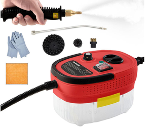 เครื่องทำความสะอาดไอน้ำไฟฟ้าแบบพกพาสำหรับรถยนต์ กำลังไฟ 2500 วัตต์ สำหรับทำความสะอาดคราบฝังแน่นบนเบาะและพื้น - Product Image 6