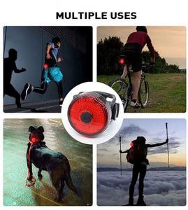 Mini Luz Trasera LED para Bicicleta, Recargable por USB, Resistente al Agua IPX4, Luz de Advertencia de Seguridad para Ciclismo, Lámparas para Casco - Product Image 5