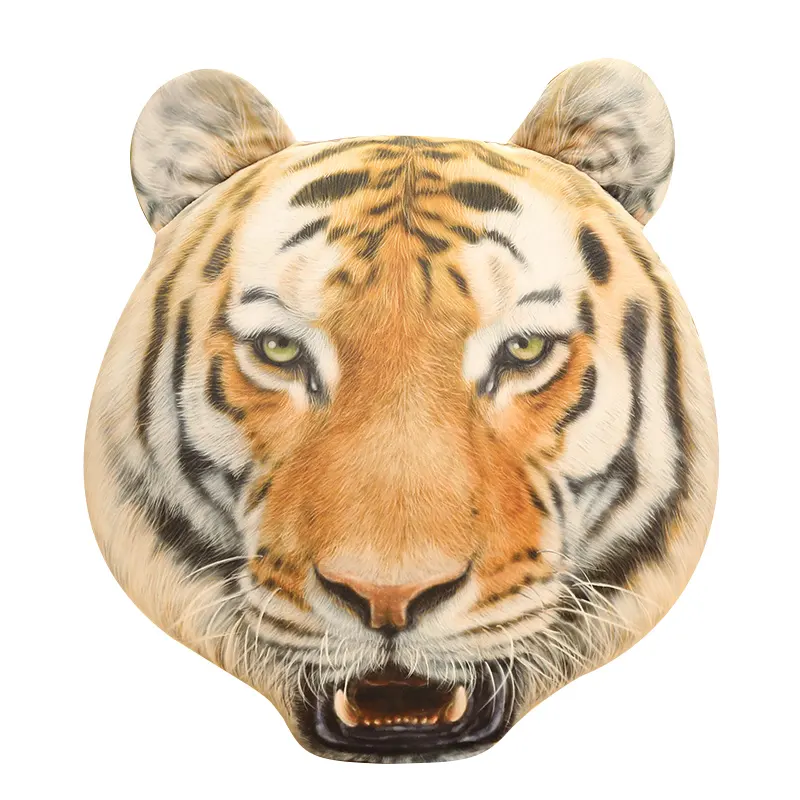 Peluche de tigre en forme d'animal, grand prix, coussin personnalisé, tête de tigre, nouveau produit, 2022