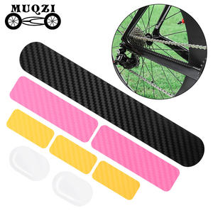 MUQZI, pegatina protectora de bicicleta personalizada, película protectora de cuadro de bicicleta plegable de carretera <span class=keywords><strong>MTB</strong></span>, pegatina protectora de horquilla delantera antiarañazos - Product Image 1