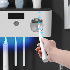 <span class=keywords><strong>Sterilizzatore</strong></span> <span class=keywords><strong>Portatile</strong></span> per Spazzolini da Denti con Tasso di Sanificazione UVC LED del 99,99%, Portaspazzolini <span class=keywords><strong>UV</strong></span> in Plastica - Product Image 4