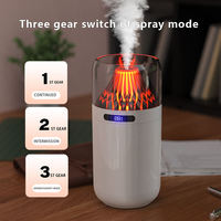 Humidificateur de bureau en forme de volcan, diffuseur d'air de 350ml, diffuseur d'huile essentielle USB pour la maison, le bureau et la chambre à coucher