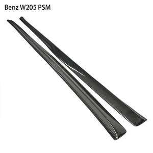 สเกิร์ตข้างคาร์บอนไฟเบอร์ทรง PSM สำหรับรถยนต์ C-Class W205 4 ประตู ปี 2015-2021 - Product Image 3
