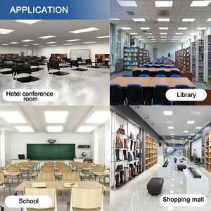 Lámpara <span class=keywords><strong>LED</strong></span> de oficina empotrada con luz trasera ultrafina cuadrada personalizable de 40W 50W - Product Image 6