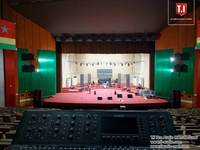 Équipement de sonorisation de scène professionnel étanche double 12 pouces armoire de réseau de ligne vide haut-parleurs de système de sonorisation de concert bidirectionnel