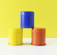 Boîte de rangement de luxe personnalisée en fer blanc mat de 30g, hermétique et de qualité alimentaire, pour thé matcha et grains de café