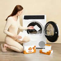 Bandes de détergent biodégradables à base de plantes, adoucissantes pour le linge, pour machine à laver