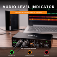Fifine Professionnel Carte Son Bundle Interface Audio Authentique Carte Son Professionnelle Studio d'Enregistrement Microphone