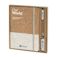 Ensemble de carnets écologiques pour cadeaux promotionnels d'entreprise avec stylo, personnalisation du logo pour les événements de bienvenue, cadeaux d'entreprise
