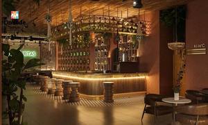ร้านอาหารไม้หรูหราและเคาน์เตอร์บาร์ค็อกเทล |   เฟอร์นิเจอร์ตกแต่งผับแบบสั่งทำ |   บริการสร้างและออกแบบแบบครบวงจร - Product Image 3