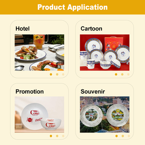 Chinaware Factory Price Cheap 3 Piece Sample Available Bone China Handpainted White Clay Eco Friendly <b>Microwave</b> Safe Dishwasher - Product Image 6