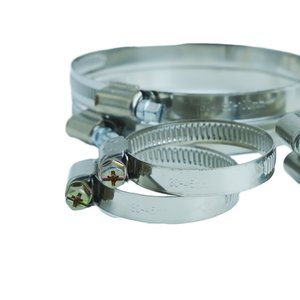 Abrazaderas de Acero Inoxidable Galvanizado al por Mayor en Stock para Alimentos y Bebidas, para Suministro de Conjuntos de Mangueras Hidráulicas - Product Image 1