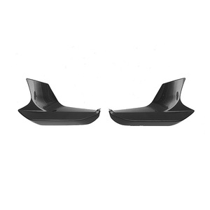 Lèvre de pare-chocs avant BMW, finition noire brillante, texture carbone ABS, pour F90 M5 2017-2020 - Product Image 4