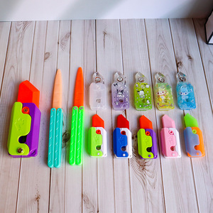 Autonomie 3D Lumineux Radis Couteau En Plastique Soulagement Du Stress Jouet Pour Enfants Âges 3 6 Ans Portable Fidget Spinner - Product Image 1