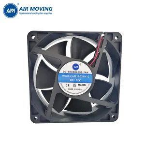 12v 3000RPM 5inch 120x120x38mm dc cooling axial fan 2 wires XH2.45 2PIN connector fan ball bearing and sleeve bearing two choice