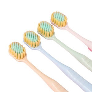 Sakura <b>Toothbrush</b> Wide <b>Head</b> Soft Bristle Gum Protection Adult Manual 2 Pack - Product Image 1