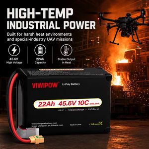 Bateria de Lítio 12S Resistente a Altas Temperaturas 45.6V 22Ah 10C Especial para Treinamento Prático de Drones de Indústria Especializada - Product Image 2