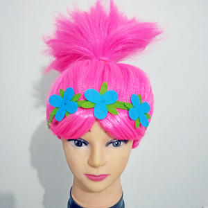 Fábrica profesional Halloween anime cos pelucas Magic Elf trolls Bobbi princesa peluca Trolls Holiday Kids Flame - Product Image 3