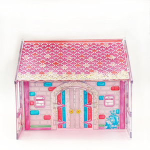 EBAYRO Kit de Création Artistique 3D Éducatif Fait Main DIY, Jouets de <span class=keywords><strong>Dessin</strong></span> <span class=keywords><strong>en</strong></span> Cristal PS à Coller Instantanément, pour Construire des Maisons, Âges 5-7 - Product Image 4