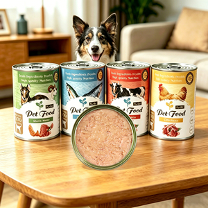 <span class=keywords><strong>Cibo</strong></span> <span class=keywords><strong>Umido</strong></span> in Scatola <span class=keywords><strong>per</strong></span> <span class=keywords><strong>Cani</strong></span>, Produzione OEM/ODM, Vendita all'Ingrosso, Personalizzabile, 375G, Agnello, Pollo, Manzo, Pesce - Product Image 1