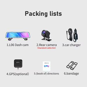 Kamera dasbor 11.66 ° layar sentuh IPS 360 inci, kamera 4 lensa <span class=keywords><strong>DVR</strong></span> mobil dengan GPS/WiFi 1920x1080P <span class=keywords><strong>HD</strong></span> perekam mengemudi untuk semua kendaraan - Product Image 6