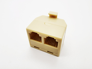 Điện thoại splitter, RJ11 6P4C tường jack cắm 1 để 2 Modular Adapter chuyển đổi Adapter cho văn phòng nhà ADSL DSL <span class=keywords><strong>fax</strong></span> mô hình - Product Image 3