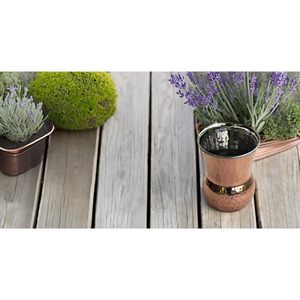PARIJAT Handicraft Bottega Style <b>Copper</b> Tumbler Hand Pounded Reusable <b>Cup</b> for Water/Cold Drinks for Travel - Product Image 4