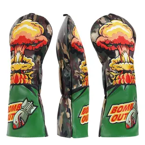 Nieuw Product Golf Headcover Golf Putter Driver Cover Hout Golf Head Cover Met Naam Merk Groothandel