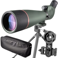 20-60x80 longue-vue-BAK4 haute définition étanche Spotter Scope pour l'observation des oiseaux Wildlife Scenery1, vert