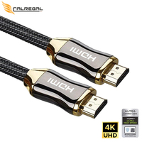 Câble HDMI haute performance personnalisé 4k * 2k plaqué or 2160p 18Gbps 1m 2m 3m 5m 7.5m 10m 15m 20m 4k