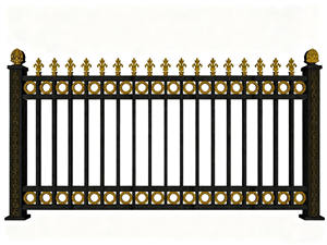 Kolayca monte çelik çit ferforje çit okulları/parklar güvenlik eskrim - Product Image 2