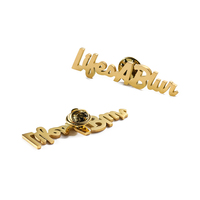Logo d'usine OEM haute couture broche/épinglette en acier inoxydable et métal découpé