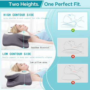 Oreiller de beauté en forme de papillon Jiyimei, très vendu, soulage la pression du cou avec hauteur réglable <span class=keywords><strong>pour</strong></span> plusieurs positions de sommeil - Product Image 2