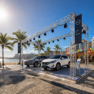 Estructura de exhibición para autos de 20x10x15 m para colgar pantallas LED y luces móviles en exposiciones de automóviles - Product Image 2