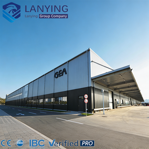Magazzino Prefabbricato in Struttura d'Acciaio, Edificio Metallico Personalizzato, Design Industriale Leggero - Product Image 1
