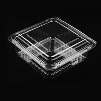 Jutran Boîte en plastique personnalisée à emporter avec plateau à cavité carrée Boîte d'emballage blister pour mini biscuits et gâteau pour récipient alimentaire