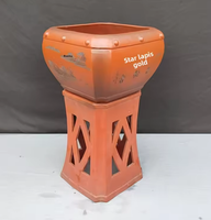 Pot de fleurs en argile violette de Yixing, design classique, base carrée grande et haute, pour plantes d'intérieur, arbres, fleurs de jardin, 83 kg