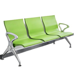 Silla de espera de tres plazas Tsuneyuki H3016 de metal con pasamanos para aeropuerto, estación de tren, banco, uso médico y público - Product Image 5