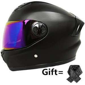 Casco Integral Eléctrico de Doble Lente para Automóvil, para Hombre y Mujer, Universal para las Cuatro Estaciones - Product Image 2