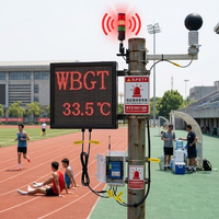 Détecteur de stress thermique WBGT avec sortie RS485/RS232, hygromètre à bulbe noir et instrument d'hygrothérapie