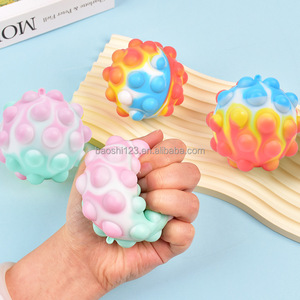 Pelota Antiestrés de Silicona Ecológica, 4 Colores, Juguete Sensorial Pop It para Niños, Alivia la Ansiedad, Descompresión - Product Image 3