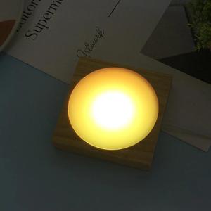 3D cristallo creativo trasparente atmosfera luce intaglio del legno cielo stellato luce di notte <span class=keywords><strong>base</strong></span> per la sfera di cristallo - Product Image 6