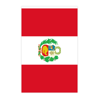Fabricant Vente en gros de drapeau d'état du Pérou Bunting avec taille et motif personnalisés pour les décorations