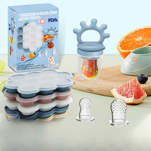 ชุดอุปกรณ์ทานอาหารสำหรับเด็กทารก ผลไม้และ<span class=keywords><strong>ผัก</strong></span>ปลอดภัยสำหรับเด็ก พร้อมที่กัดสำหรับเด็ก ช่วยในการฝึกการกินอาหารเสริม - Product Image 1